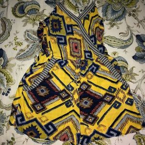 Tribal print romper